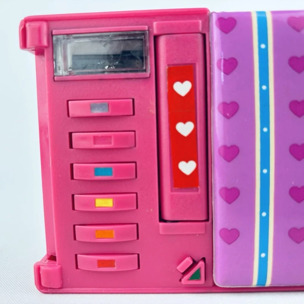 Vintage 1995 Sanrio Tweedle Dee Dee Bear Pink Puffy Pencil Case -‎ Compartments